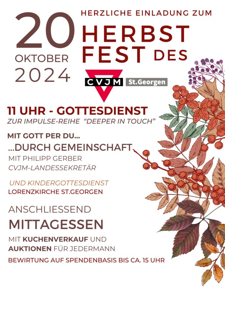 Herbstfest 20.10.2024
11 Uhr